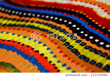 Wavy colorful abstract background. Abstract art. Wavy colorful abstract background. Abstract art. 125143090