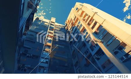 我抬頭看著大樓 125144514
