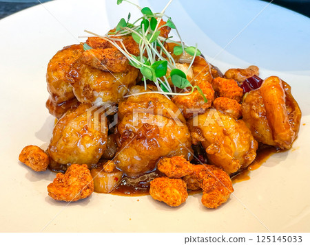 川菜：工博大香魚（大蝦炒辣椒） 125145033