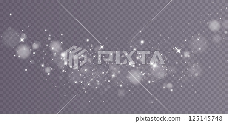Sparkling Glitter Effect adorned with enchanting Bokeh Light Spots creating a stunning visual experience 125145748