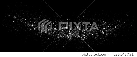 A Beautiful Starry Night Background adorned with Sparkling Stars and Cosmic Dust that captivates the imagination 125145751