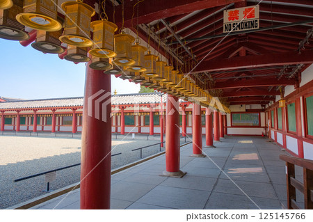 Shitennoji Temple, central temple corridor, Tennoji Ward, Osaka City 125145766