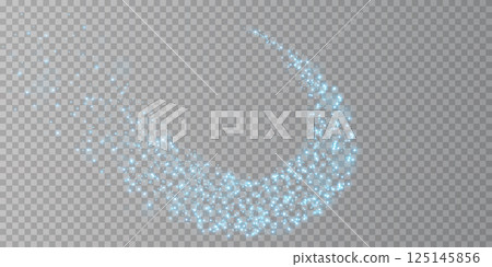 A Bright Blue Sparkling Trail Effect Perfect for Use in Various Design Projects and Artistic Endeavors A Bright Blue Sparkling Trail Effect Perfect for Use in Various Design Projects and Artistic Endeavors 125145856