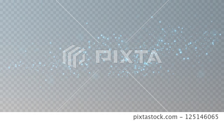 Sparkling Blue Particles A Soft Glitter Effect That Is Perfect for Creative Design and Various Artistic Endeavors 125146065