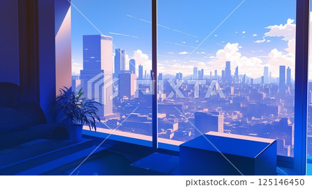 從較高樓層可欣賞城市景觀 125146450