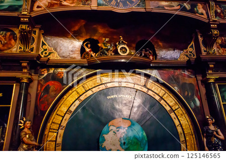 Astronomical clock in the Cathedral of Our Lady of Strasbourg in Strasbourg, France 125146565