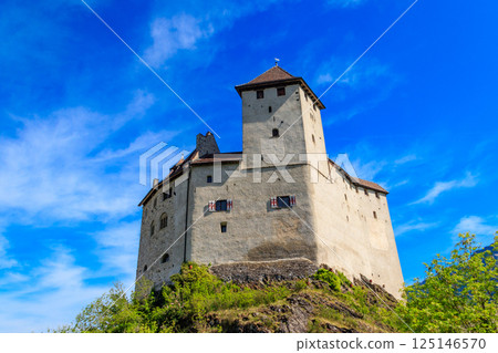 Gutenberg Castle in town of Balzers, Liechtenstein Gutenberg Castle in town of Balzers, Liechtenstein 125146570