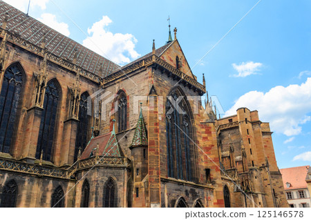 St. Martin's collegiate church in Colmar, Alsace, France 125146578