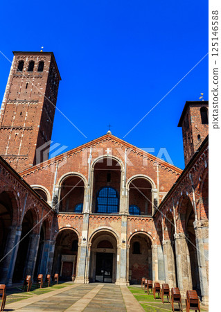 Basilica of Sant'Ambrogio in Milan, Italy Basilica of Sant'Ambrogio in Milan, Italy 125146588