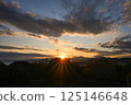 箱根山的秋日夕陽 125146648