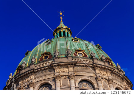 Frederik's Church, also known as Marble Church, in Copenhagen, Denmark Frederik's Church, also known as Marble Church, in Copenhagen, Denmark 125146672