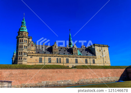 View of Kronborg Castle in Helsingor (Elsinore), Denmark View of Kronborg Castle in Helsingor (Elsinore), Denmark 125146678