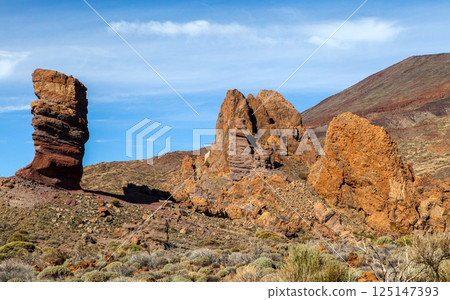 Rock formation near Teide volcano, Tenerife Rock formation near Teide volcano, Tenerife 125147393