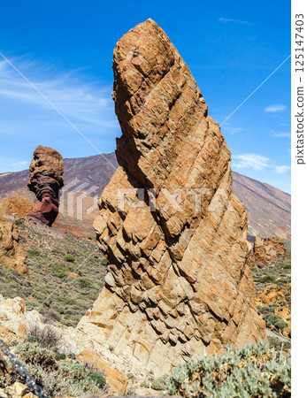 Rock formation near Teide volcano, Tenerife 125147403