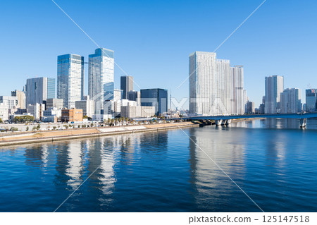 【豐洲大橋】清晨從橋上看到的街景 125147518