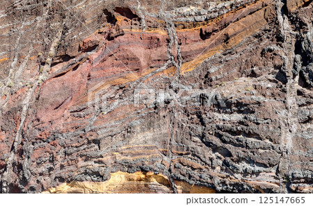 Vertical cliff close up, background 125147665
