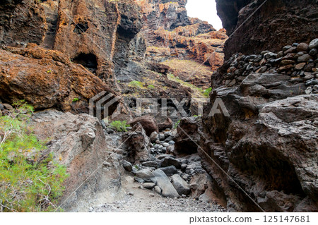 Masca canyon view from Masca canyon footpath 125147681