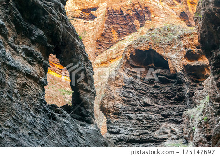 Masca canyon view from Masca canyon footpath Masca canyon view from Masca canyon footpath 125147697