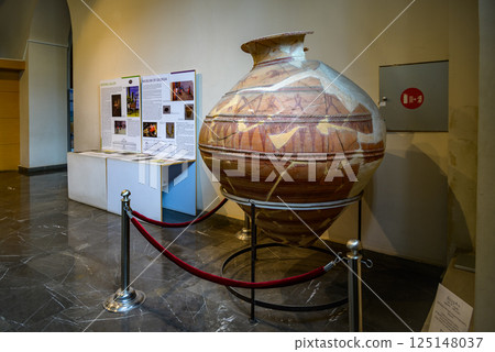 Exhibition of ancient artifacts in Georgian National Museum in Tbilisi, capital of Georgia Exhibition of ancient artifacts in Georgian National Museum in Tbilisi, capital of Georgia 125148037