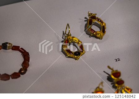 Archaeological Treasury Exhibition of ancient artifacts in Georgian National Museum in Tbilisi, capital of Georgia 125148042