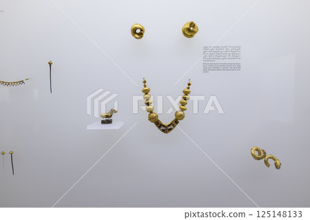 Archaeological Treasury Exhibition of ancient artifacts in Georgian National Museum in Tbilisi, capital of Georgia 125148133