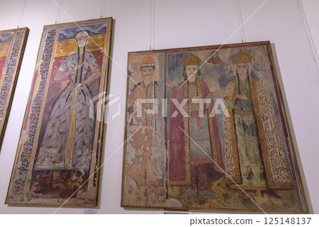 Exhibition of religious artifacts in Georgian National Museum in Tbilisi, capital of Georgia 125148137