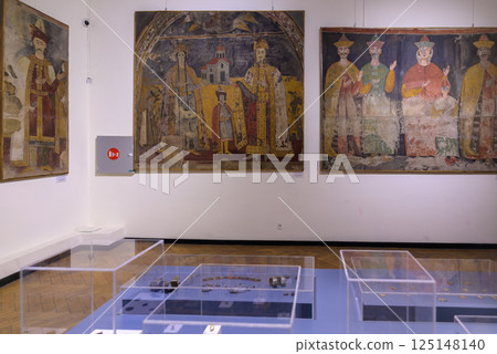 Exhibition of religious artifacts in Georgian National Museum in Tbilisi, capital of Georgia 125148140