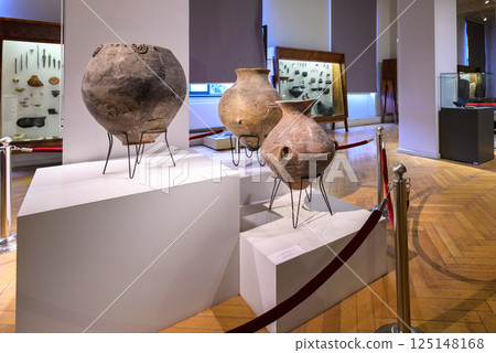 Exhibition of ancient artifacts in Georgian National Museum in Tbilisi, capital of Georgia 125148168