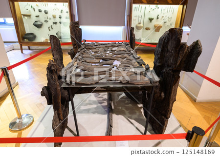 Exhibition of ancient artifacts in Georgian National Museum in Tbilisi, capital of Georgia Exhibition of ancient artifacts in Georgian National Museum in Tbilisi, capital of Georgia 125148169