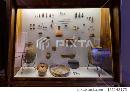 Exhibition of ancient artifacts in Georgian National Museum in Tbilisi, capital of Georgia Exhibition of ancient artifacts in Georgian National Museum in Tbilisi, capital of Georgia 125148175