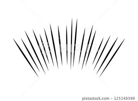 手繪細線漫畫風格焦點線素材 125148399