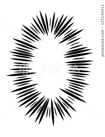 Vertical explosion effect frame material 125148411