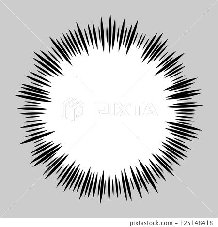 Hand-drawn random line speech bubble material with white background 125148418