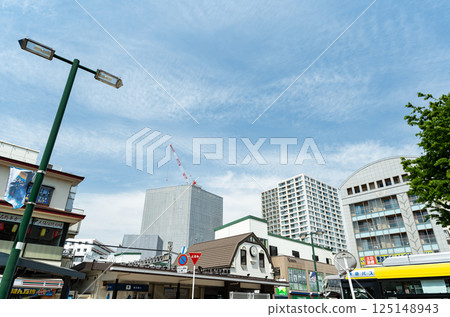Mukogaoka-Yuen Station, spring blue sky, Noborito, Tama-ku, Kawasaki City, Kanagawa Prefecture Mukogaoka-Yuen Station, spring blue sky, Noborito, Tama-ku, Kawasaki City, Kanagawa Prefecture 125148943