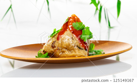Zongzi, Taiwan, Dragon Boat Festival, glutinous rice, sauce 125149167