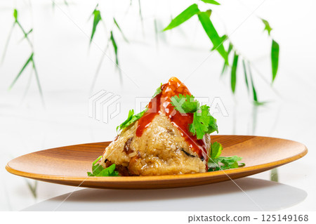 Zongzi, Taiwan, Dragon Boat Festival, glutinous rice, sauce 125149168