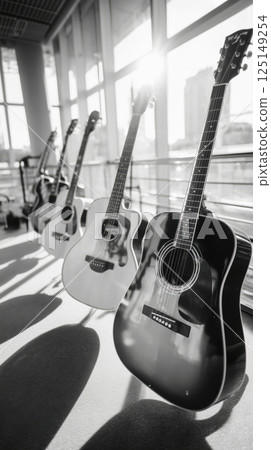 Acoustic Guitars in Natural Light Acoustic Guitars in Natural Light 125149254