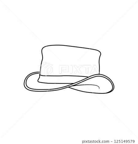 Gentleman Hat Outline Icon Illustration on Isolated White Background Suitable for Men, Style, Fashion Icon Gentleman Hat Outline Icon Illustration on Isolated White Background Suitable for Men, Style, Fashion Icon 125149579