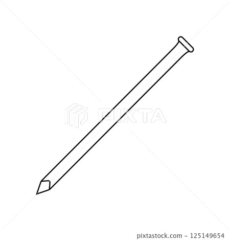 Hobnail Outline Icon Illustration on White Background 125149654