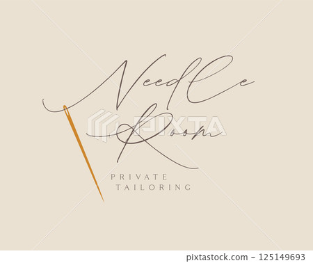 Sewing needle private tailoring 125149693