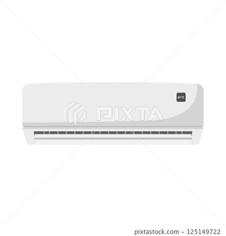 Air Conditioner Flat Illustration. Clean Icon Design Element on Isolated White Background 125149722