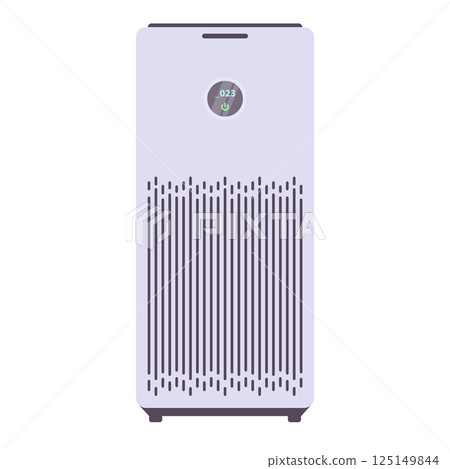 Air Purifier Suitcase Flat Illustration. Clean Icon Design Element on Isolated White Background Air Purifier Suitcase Flat Illustration. Clean Icon Design Element on Isolated White Background 125149844
