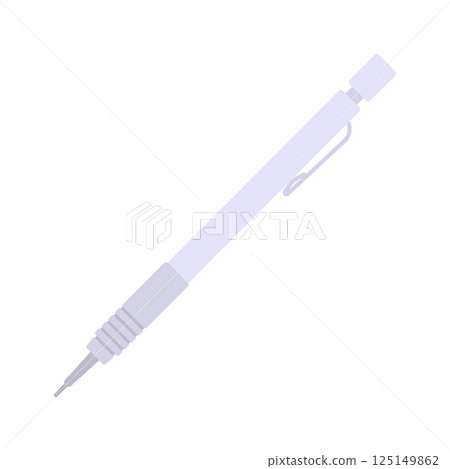Ballpoint Flat Illustration. Clean Icon Design Element on Isolated White Background Ballpoint Flat Illustration. Clean Icon Design Element on Isolated White Background 125149862