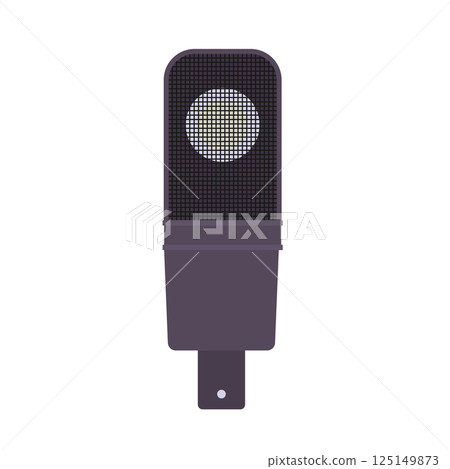 Microphone Flat Illustration. Clean Icon Design Element on Isolated White Background 125149873