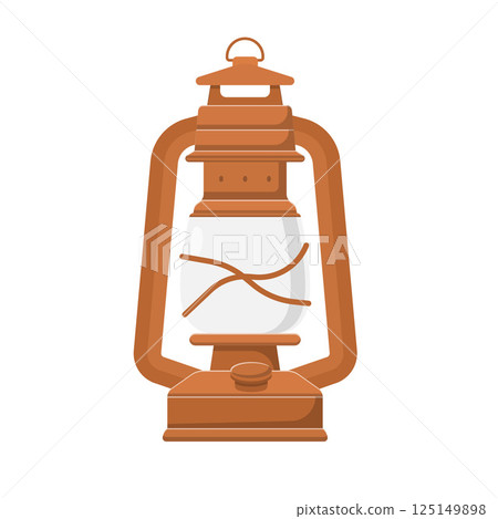 Lantern Flat Illustration. Clean Icon Design Element on Isolated White Background Lantern Flat Illustration. Clean Icon Design Element on Isolated White Background 125149898