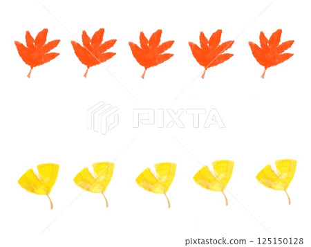 colorful fallen leaves frame 125150128
