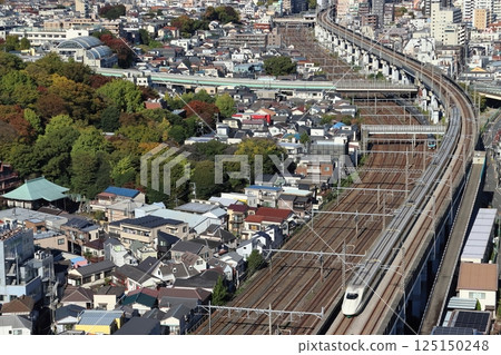 東北新幹線、上越新幹線E2系（200系彩色、綠色條紋車廂） 125150248