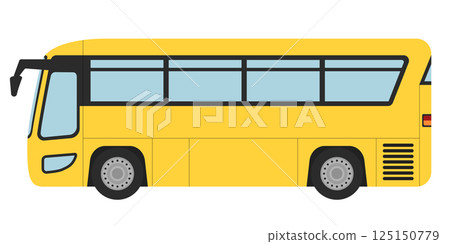 黃色巴士插畫 125150779