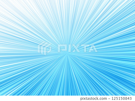 Blue radial lines, streaks of light (background material), bright Blue radial lines, streaks of light (background material), bright 125150843