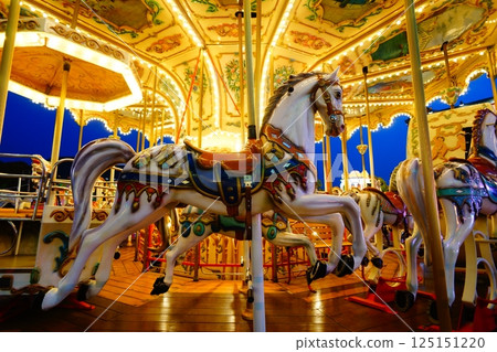Merry-go-round at night 125151220